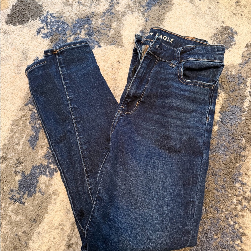 American Eagle Outfitters Dark Blue Skinny Jeans
